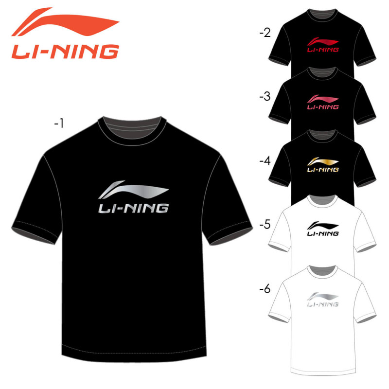 LI-NING ATSR469 ロゴTシャツ バドミントンウェア(ユニ)